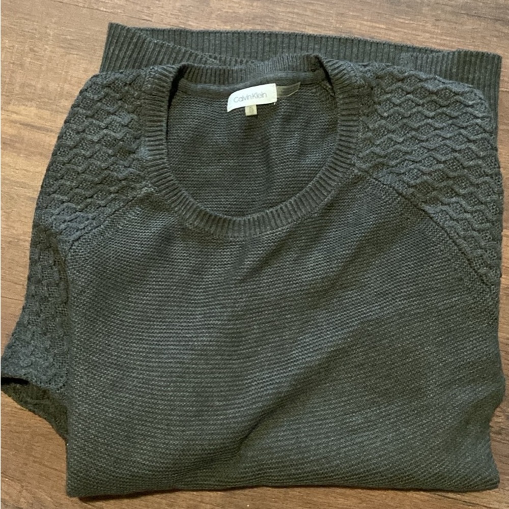 Gray Knit Calvin Klein Sweater